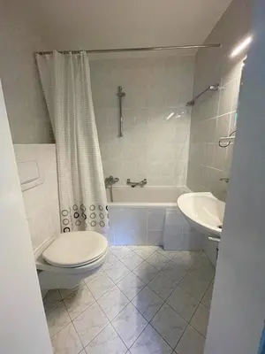 Ein Badezimmer in der Unterkunft Großzügige FeWo mit Bergblick am Tegernsee
