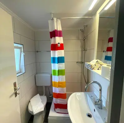 Ein Badezimmer in der Unterkunft Großzügige FeWo mit Bergblick am Tegernsee