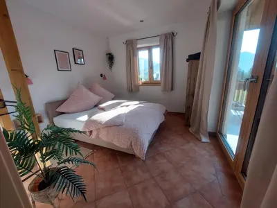 Ein Bett oder Betten in einem Zimmer der Unterkunft Apartment Kofelblick