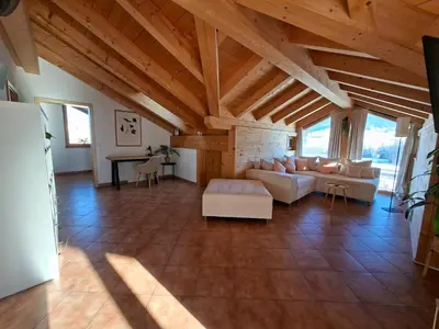 Ein Bett oder Betten in einem Zimmer der Unterkunft Apartment Traumblick