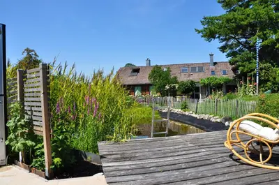 Ein Garten an der Unterkunft Kemnater Alm