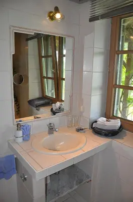 Ein Badezimmer in der Unterkunft Kemnater Alm
