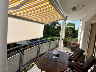 Ein Balkon oder eine Terrasse in der Unterkunft Dream Flat near the fair - Apartment in Augsburg bei der Messe