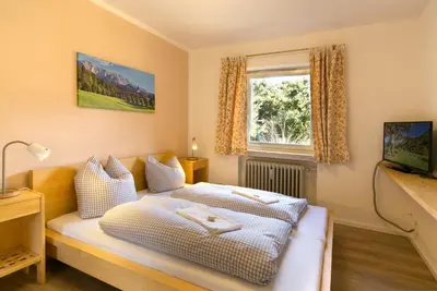 Ein Bett oder Betten in einem Zimmer der Unterkunft Malerblick - a73966