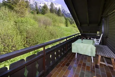 Ein Balkon oder eine Terrasse in der Unterkunft Wettersteinpanorama - a74054