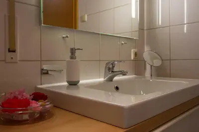 Ein Badezimmer in der Unterkunft Ferienwohnung Martina Bauer