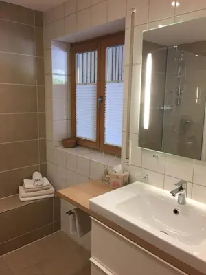 Ein Badezimmer in der Unterkunft Ferienwohnung Martina Bauer