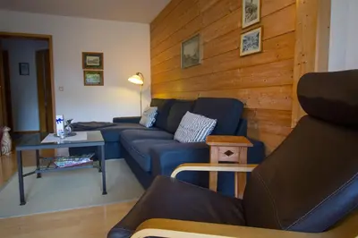 Ein Sitzbereich in der Unterkunft Ferienwohnung Martina Bauer