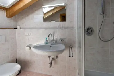 Ein Badezimmer in der Unterkunft Abendruh - a74072