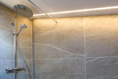 Ein Badezimmer in der Unterkunft BergZeit - a74009