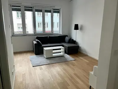 Ein Sitzbereich in der Unterkunft Modern Apartment in the center of Munich