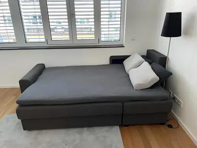 Ein Sitzbereich in der Unterkunft Modern Apartment in the center of Munich