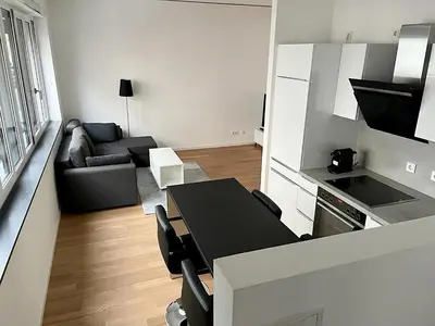 Küche/Küchenzeile in der Unterkunft Modern Apartment in the center of Munich