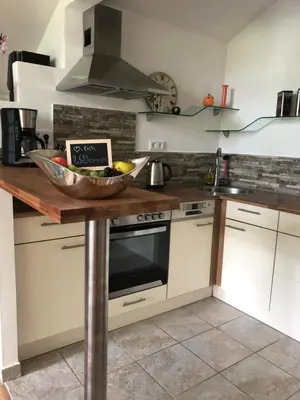 Küche/Küchenzeile in der Unterkunft Ferienwohnung / Appartement Bergliebe
