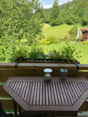 Ein Balkon oder eine Terrasse in der Unterkunft Ferienwohnung / Appartement Bergliebe