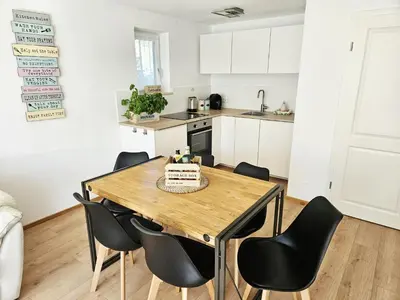 Küche/Küchenzeile in der Unterkunft Ferienwohnung Lieblingszeit