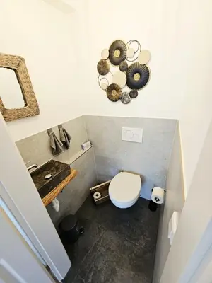 Ein Badezimmer in der Unterkunft Ferienwohnung Lieblingszeit