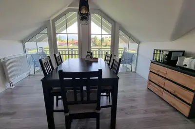 Küche/Küchenzeile in der Unterkunft Ferienwohnung im Allgäu