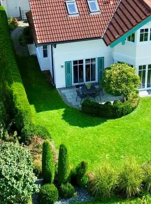 Ein Garten an der Unterkunft Ferienwohnung Ober