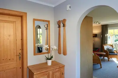 Ein Sitzbereich in der Unterkunft Ferienwohnung Ober