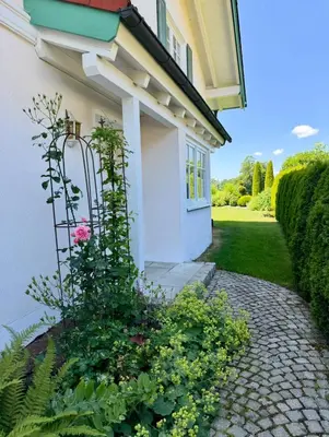 Ein Garten an der Unterkunft Ferienwohnung Ober