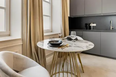 Grundriss der Unterkunft NEW I LUXUS Suite I Kingbed I Center