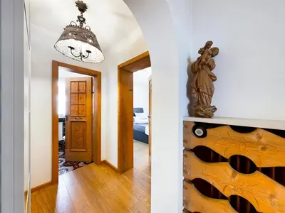 Ein Bett oder Betten in einem Zimmer der Unterkunft Schnitzerstube