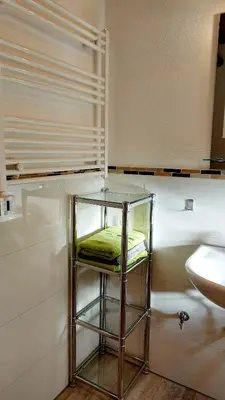 Ein Sitzbereich in der Unterkunft Ferienhaus auf dem Werteshof