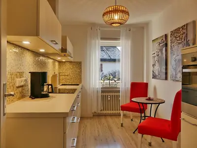 Küche/Küchenzeile in der Unterkunft Ferienwohnung Alpenglück