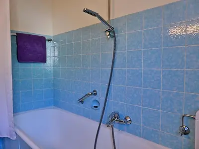Ein Badezimmer in der Unterkunft Ferienwohnung Alpenglück