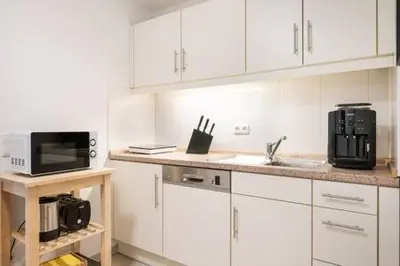 Küche/Küchenzeile in der Unterkunft MARIENPLATZ Apartment 2 bedrooms living room kitchen