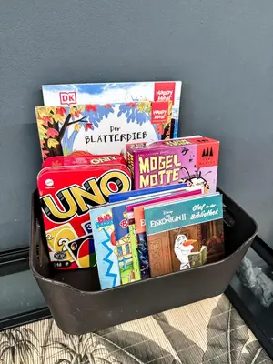 Die Bibliothek in der Ferienwohnung