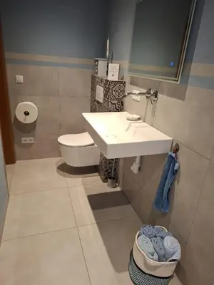 Ein Badezimmer in der Unterkunft Ferienwohnung Moosegger