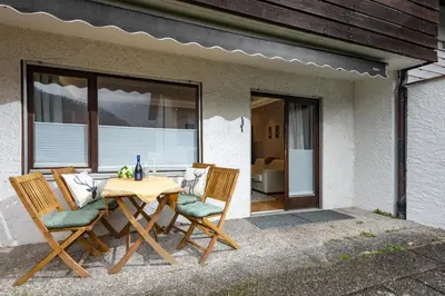 Das Gebäude in dem sich die Ferienwohnung befindet