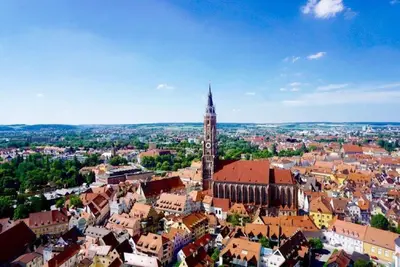 Ein allgemeiner Blick auf Hohenthann oder ein Stadtblick von der Ferienwohnung aus