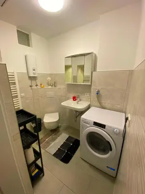 Ein Badezimmer in der Unterkunft Ferienwohnung Augsburg 2