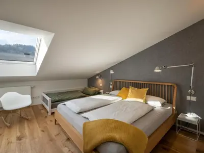 Ein Bett oder Betten in einem Zimmer der Unterkunft Ferienwohnung BT Sieben