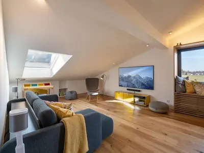 TV/Unterhaltungsangebot in der Unterkunft Ferienwohnung BT Sieben