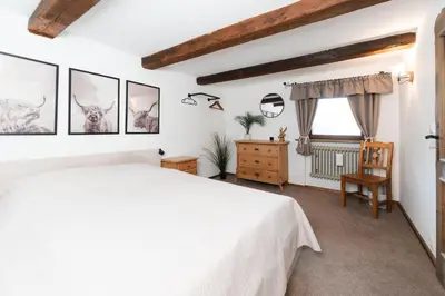 Ein Bett oder Betten in einem Zimmer der Unterkunft Ferienunterkunft Heimatfleckerl