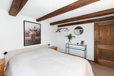 Ein Bett oder Betten in einem Zimmer der Unterkunft Ferienunterkunft Heimatfleckerl
