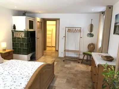 Ein Bett oder Betten in einem Zimmer der Unterkunft Ferienwohnung 3 Rinser