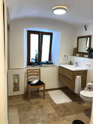 Ein Badezimmer in der Unterkunft Ferienwohnung 3 Rinser