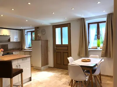 Küche/Küchenzeile in der Unterkunft Ferienwohnung 3 Rinser