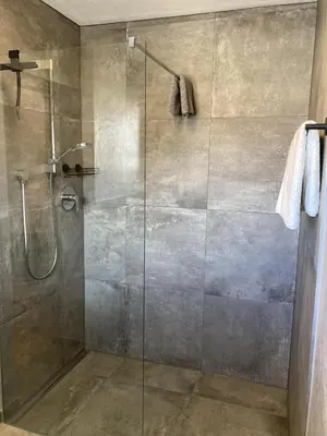 Ein Badezimmer in der Unterkunft Ferienwohnung Einklang