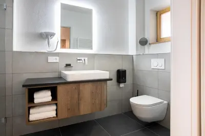Ein Badezimmer in der Unterkunft Landgasthof Maier
