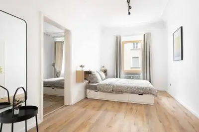 Ein Bett oder Betten in einem Zimmer der Unterkunft Grand Apartment close to the Isar and Citycenter
