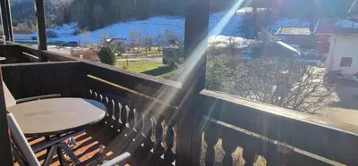 Ein Balkon oder eine Terrasse in der Unterkunft ciao-aschau Gschwendtnerhof Ap12 Göbel