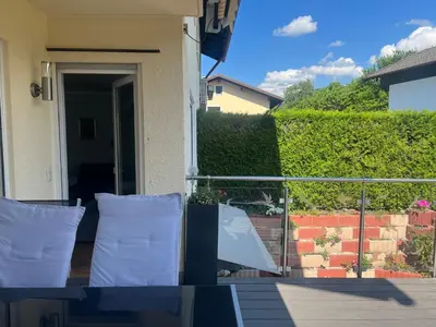 Ein Balkon oder eine Terrasse in der Unterkunft ciao-aschau FeWo Lexa