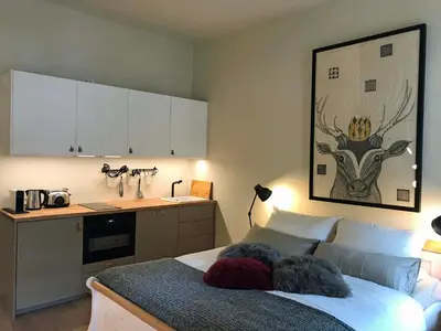 Küche/Küchenzeile in der Unterkunft ciao-aschau Haus zur Burg Ap204 Hupferl1