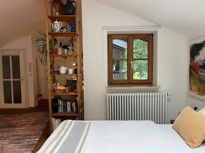 Ein Bett oder Betten in einem Zimmer der Unterkunft Studio Luise